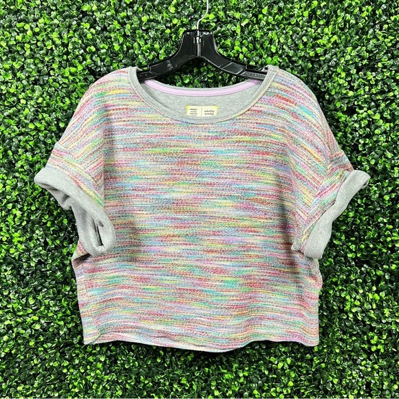 ANTHROPOLOGIE x SATURDAY SUNDAY | Multicolor Marled Top - Picture 3 of 7